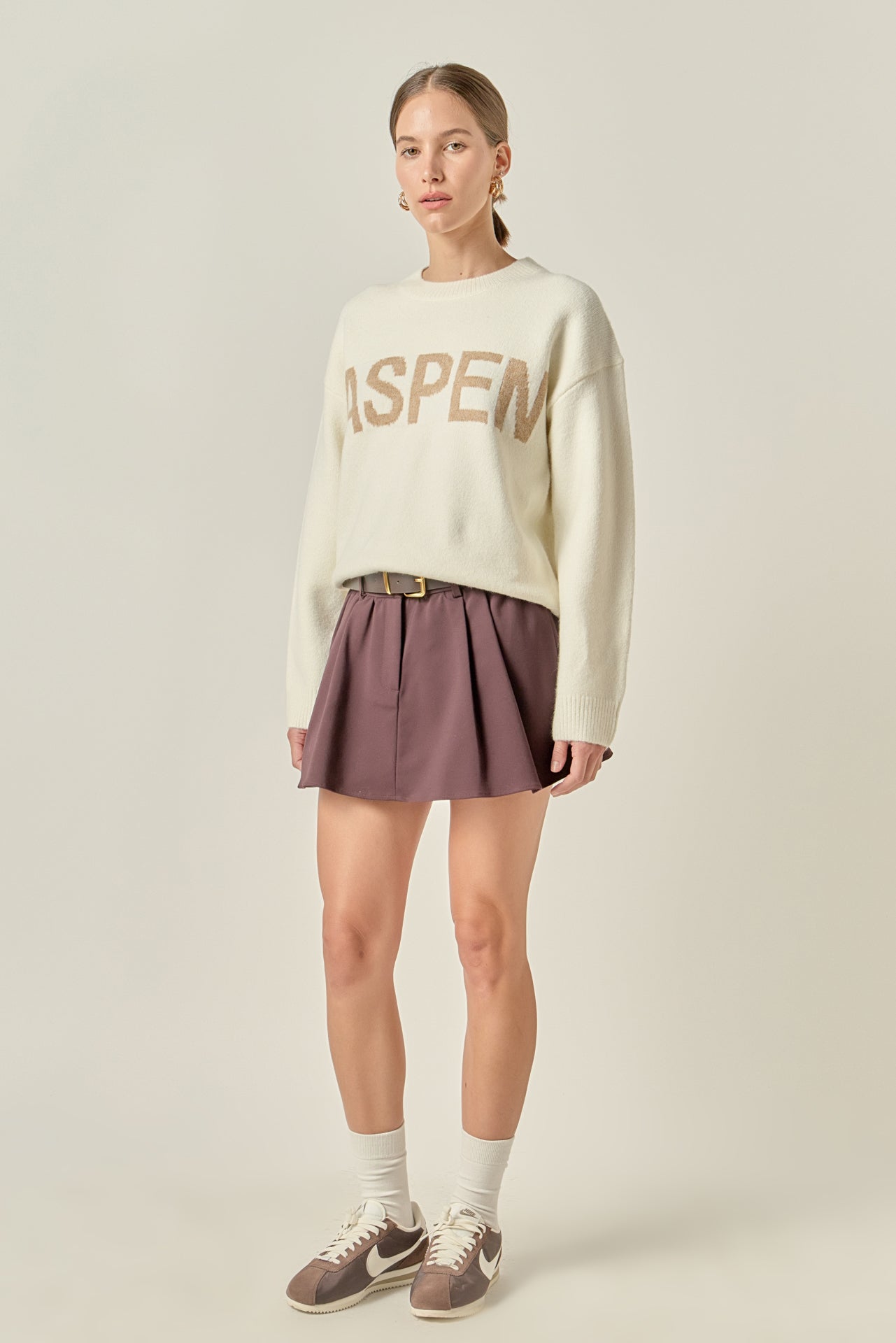 ENGLISH FACTORY - Lettering Sweater - SWEATERS & KNITS available at Objectrare