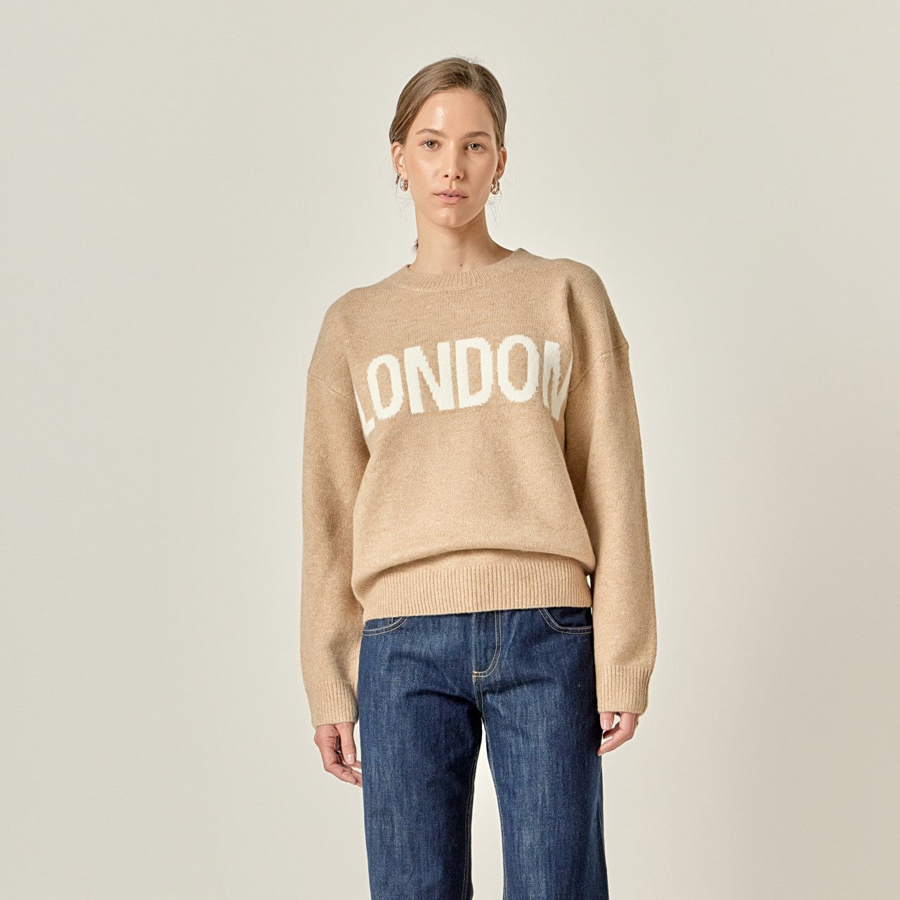 ENGLISH FACTORY - Lettering Sweater - SWEATERS & KNITS available at Objectrare
