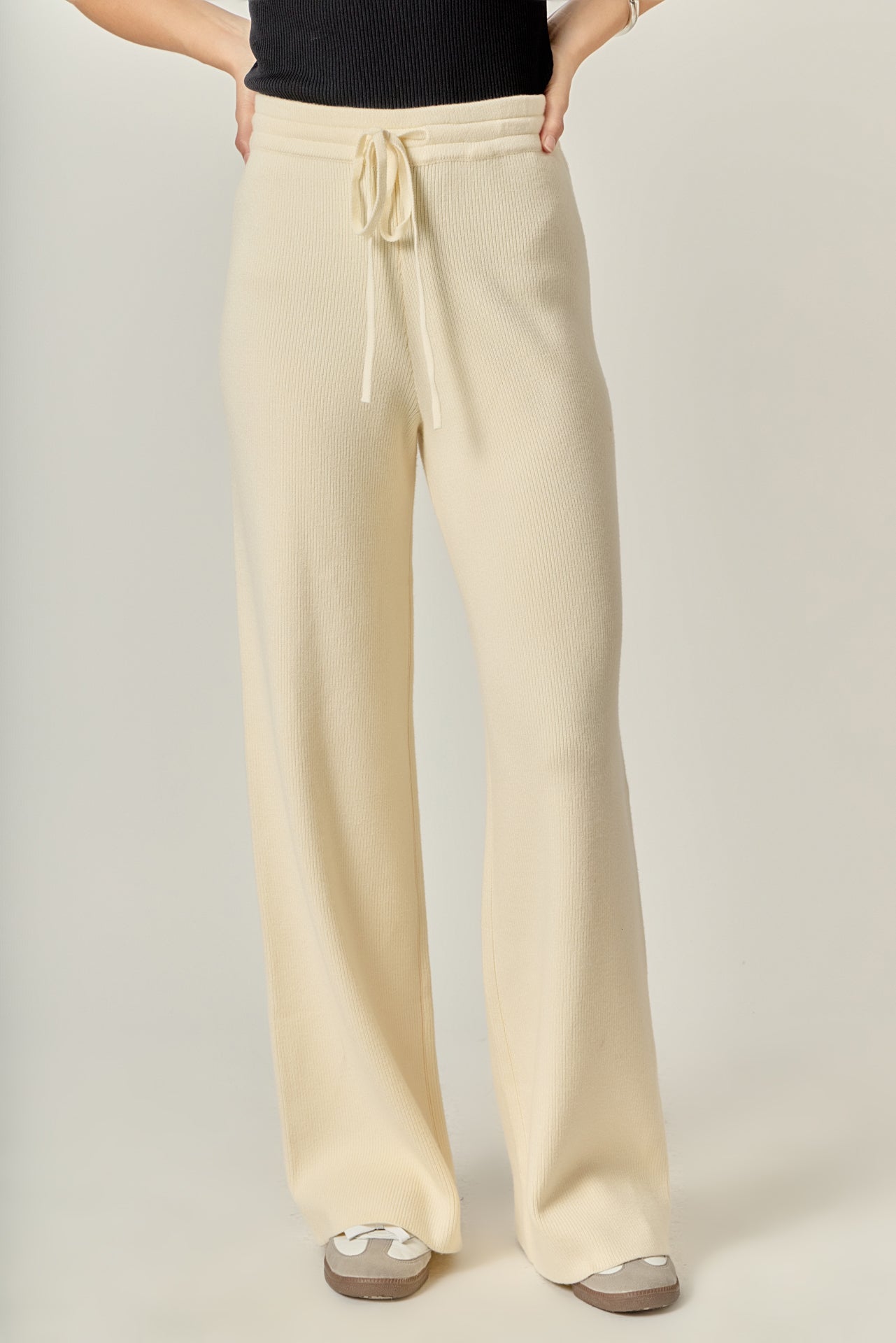 ENGLISH FACTORY - String Knit Pants - PANTS available at Objectrare