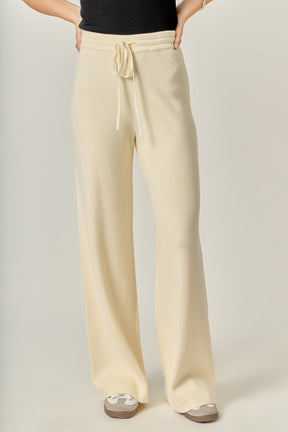 ENGLISH FACTORY - String Knit Pants - PANTS available at Objectrare