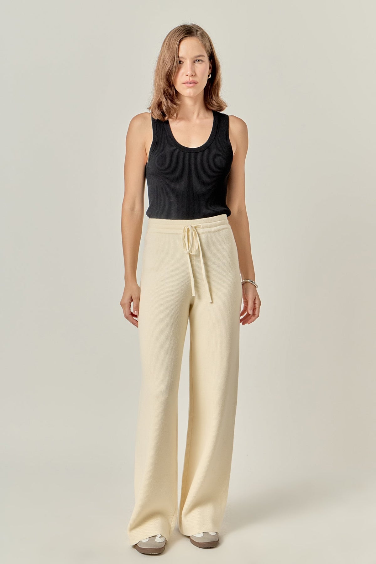 ENGLISH FACTORY - String Knit Pants - PANTS available at Objectrare