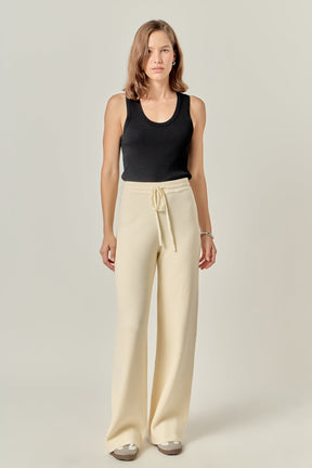 ENGLISH FACTORY - String Knit Pants - PANTS available at Objectrare