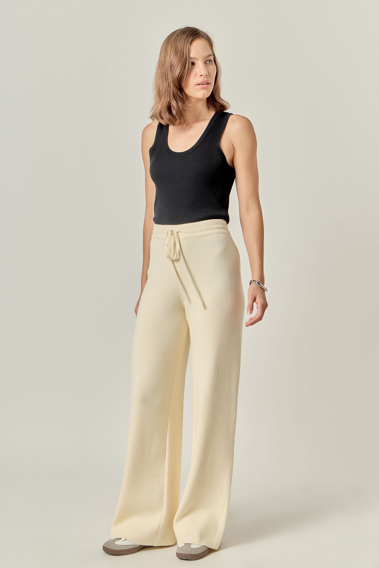 ENGLISH FACTORY - String Knit Pants - PANTS available at Objectrare