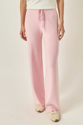 ENGLISH FACTORY - String Knit Pants - PANTS available at Objectrare