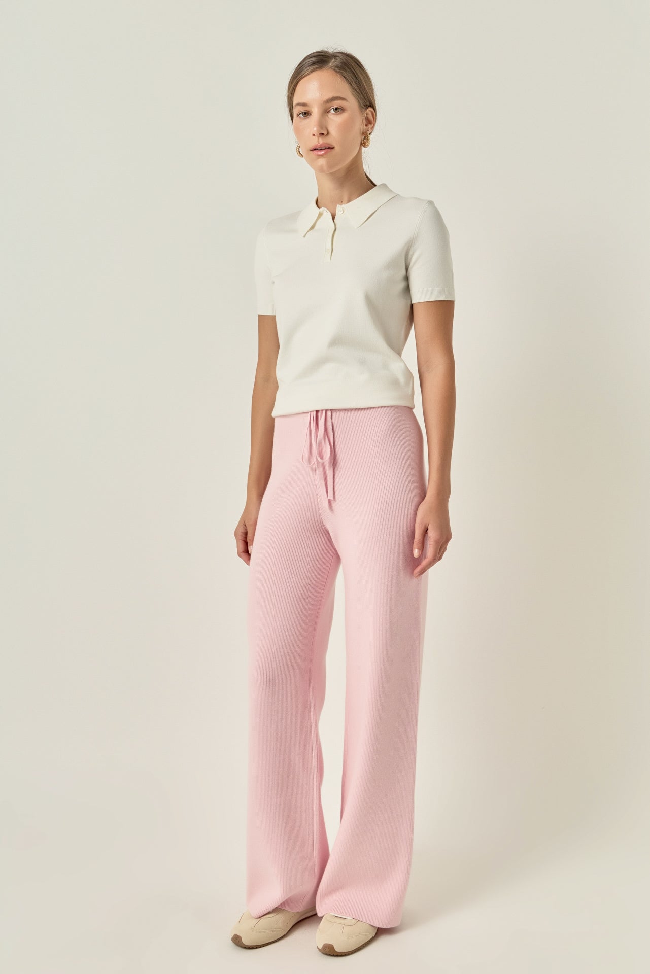 ENGLISH FACTORY - String Knit Pants - PANTS available at Objectrare