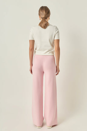 ENGLISH FACTORY - String Knit Pants - PANTS available at Objectrare