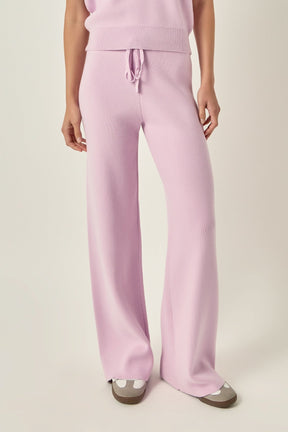 ENGLISH FACTORY - String Knit Pants - PANTS available at Objectrare
