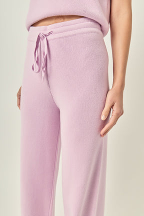 ENGLISH FACTORY - String Knit Pants - PANTS available at Objectrare