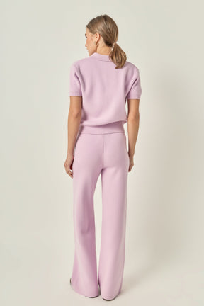 ENGLISH FACTORY - String Knit Pants - PANTS available at Objectrare