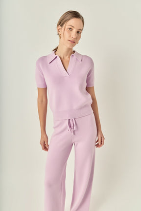 ENGLISH FACTORY - String Knit Pants - PANTS available at Objectrare
