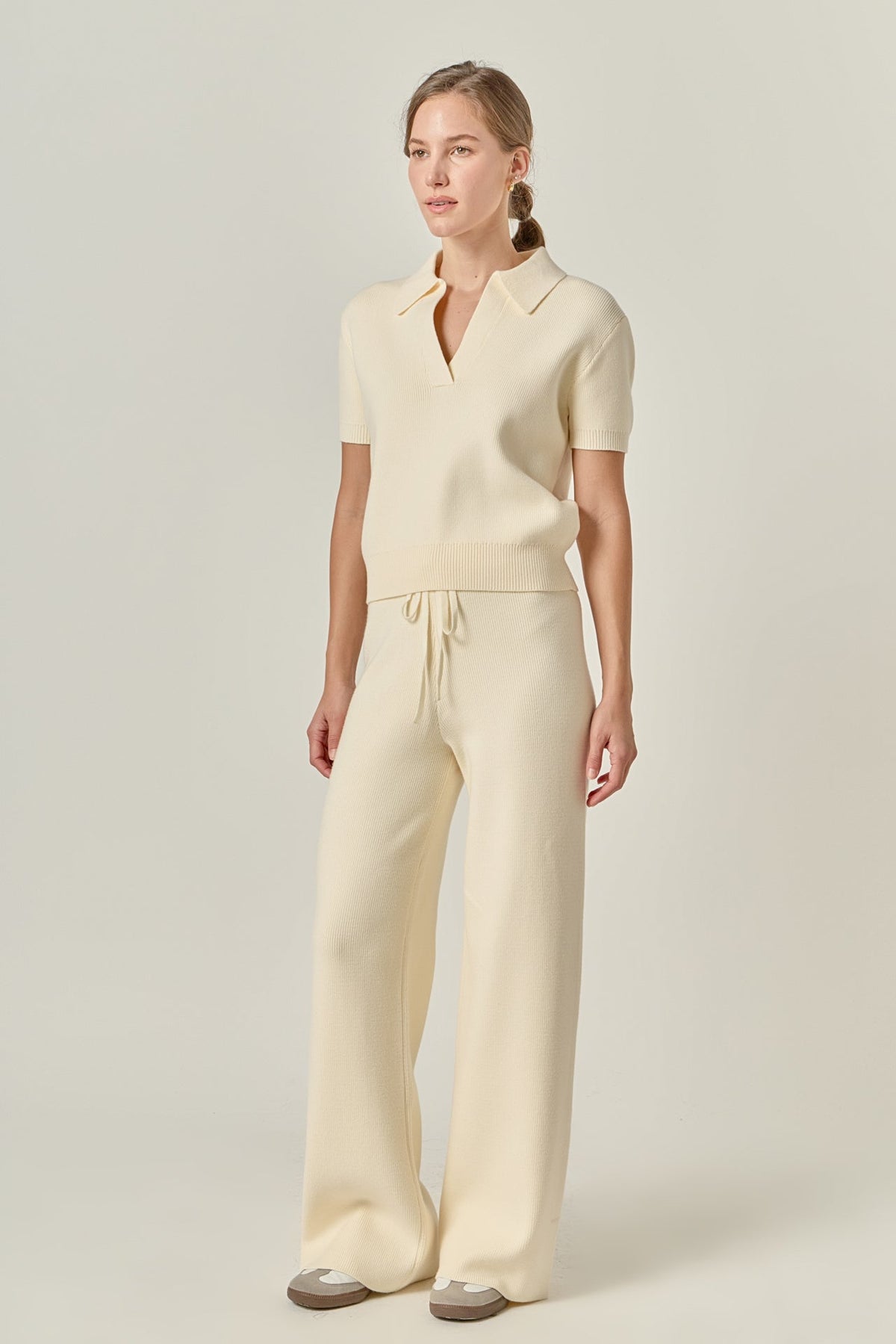 ENGLISH FACTORY - String Knit Pants - PANTS available at Objectrare