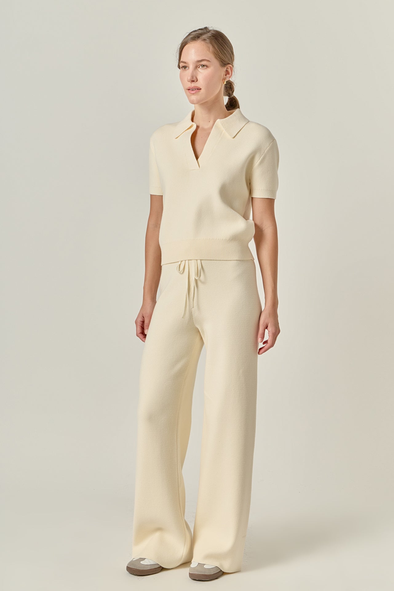 ENGLISH FACTORY - String Knit Pants - PANTS available at Objectrare