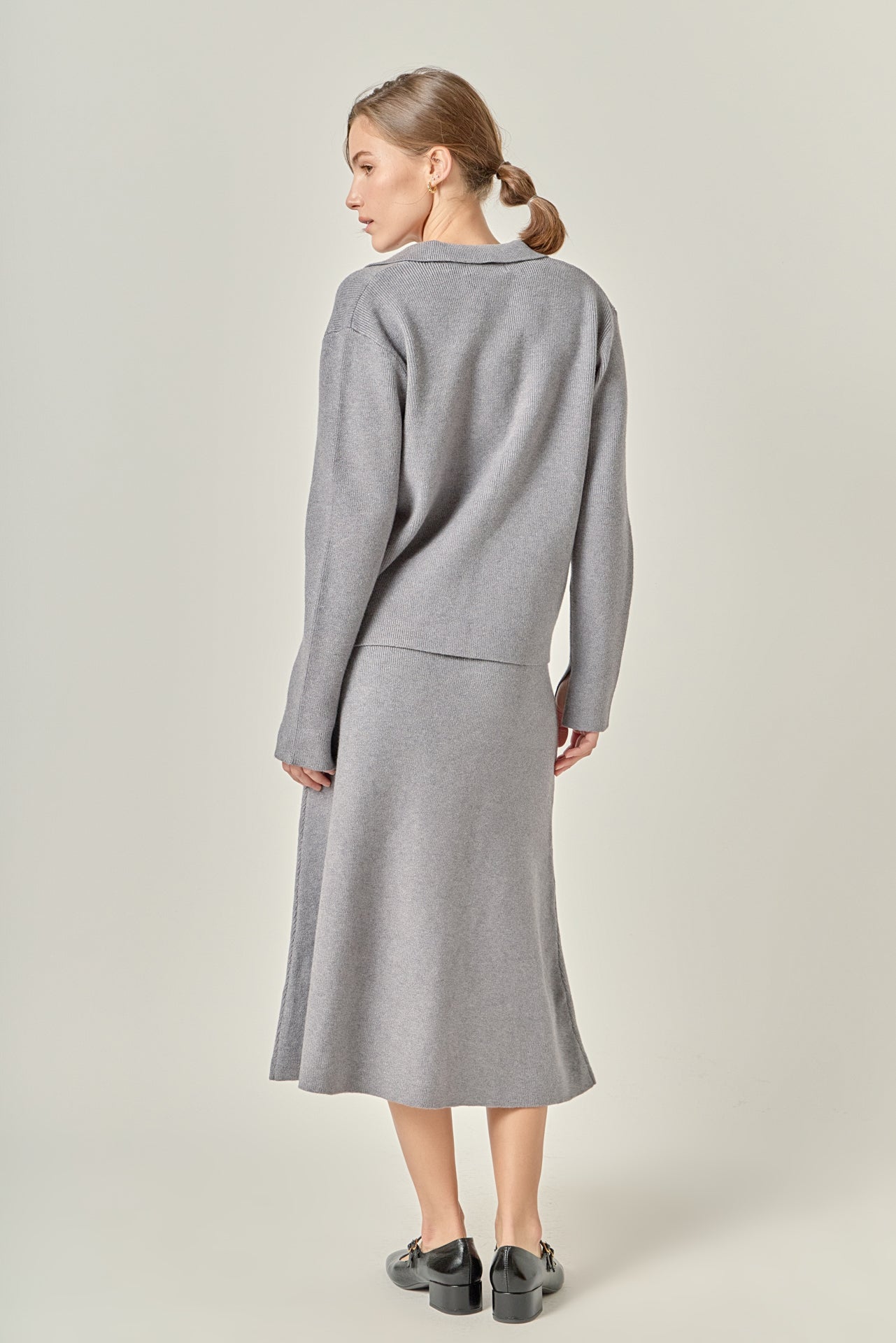 ENGLISH FACTORY - Oversized Collar Knit Top - TOPS available at Objectrare