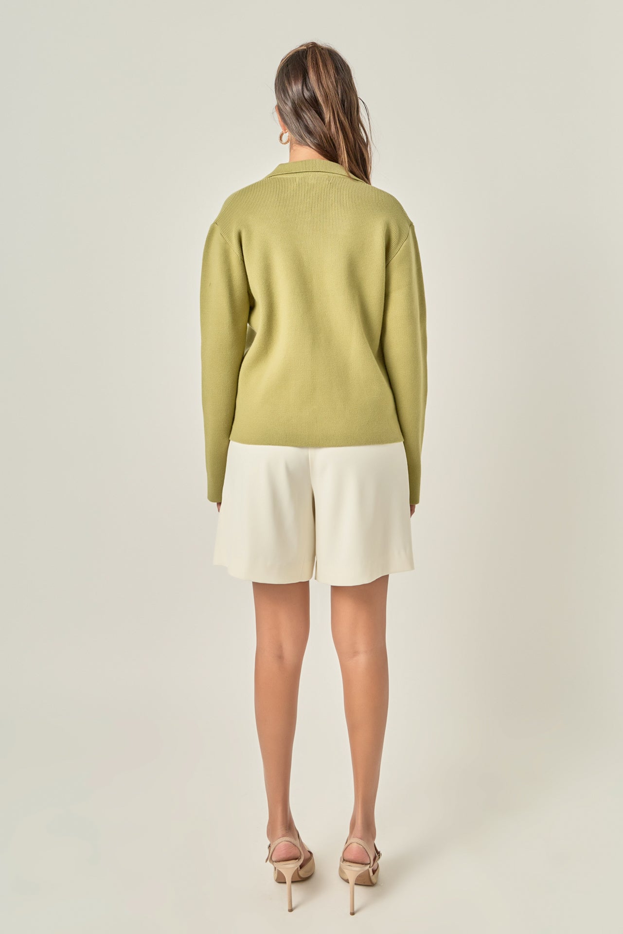 ENGLISH FACTORY - Oversized Collar Knit Top - TOPS available at Objectrare
