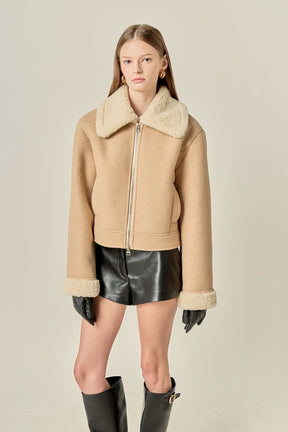 ENGLISH FACTORY - Double Face Soft Jacket - JACKETS available at Objectrare