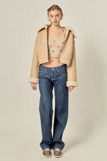 ENGLISH FACTORY - Double Face Soft Jacket - JACKETS available at Objectrare