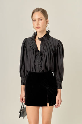 Ruffle Detailed Blouse