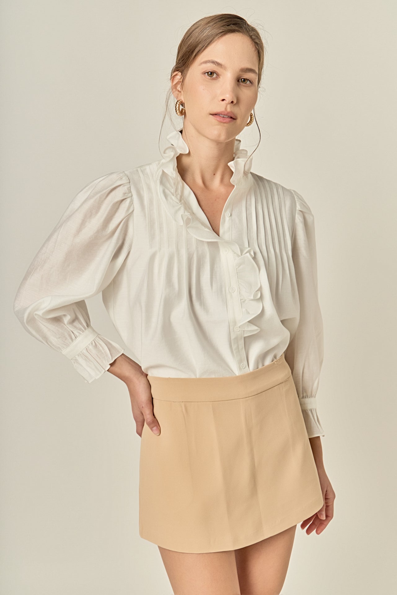 ENGLISH FACTORY - Ruffle Detailed Blouse - TOPS available at Objectrare