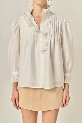 ENGLISH FACTORY - Ruffle Detailed Blouse - TOPS available at Objectrare