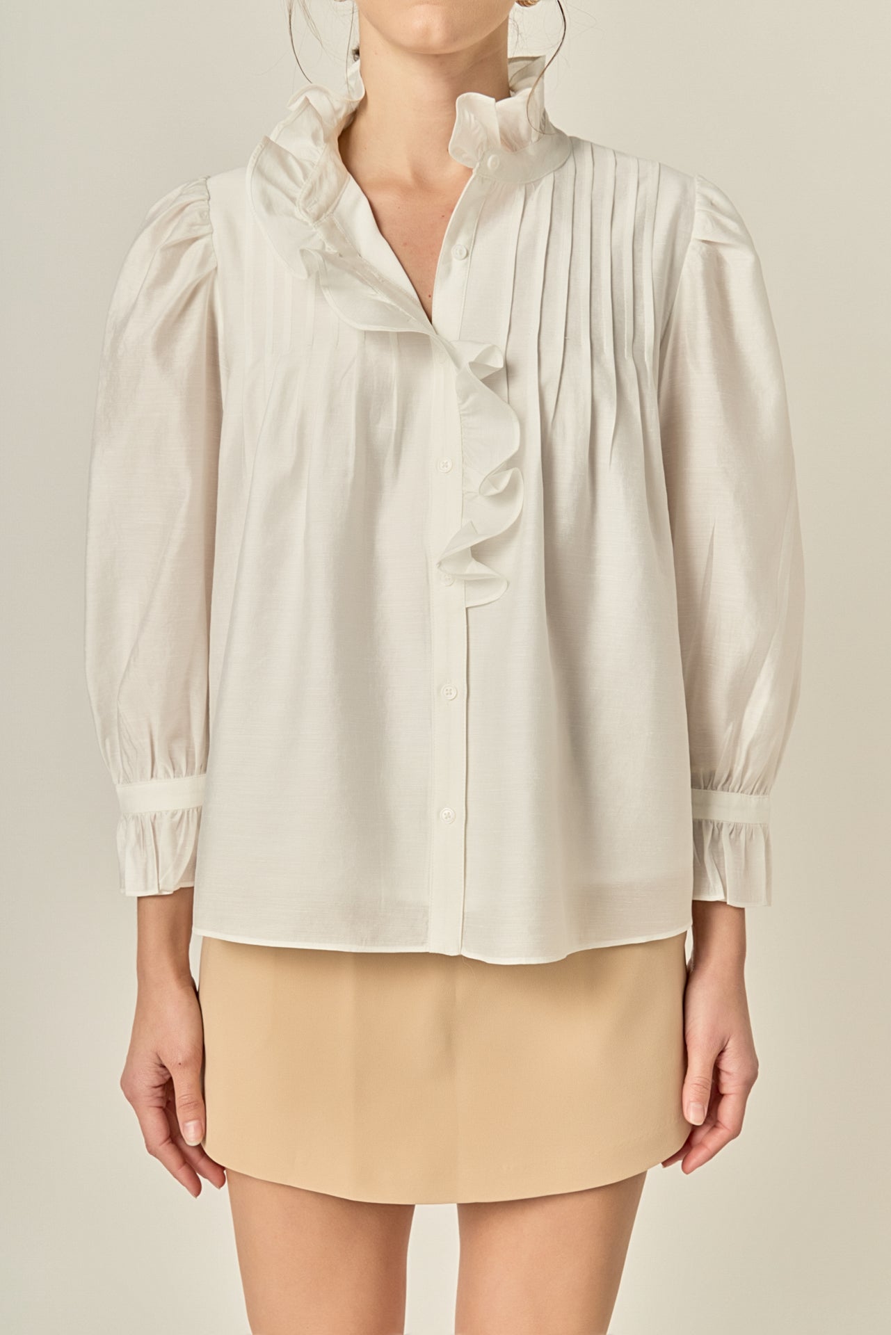 ENGLISH FACTORY - Ruffle Detailed Blouse - TOPS available at Objectrare