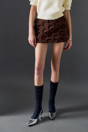 ENGLISH FACTORY - Mila Bow Detailed Skort - SKORTS available at Objectrare