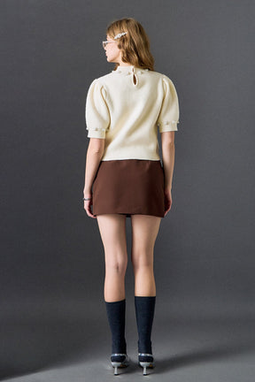 ENGLISH FACTORY - Mila Bow Detailed Skort - SKORTS available at Objectrare