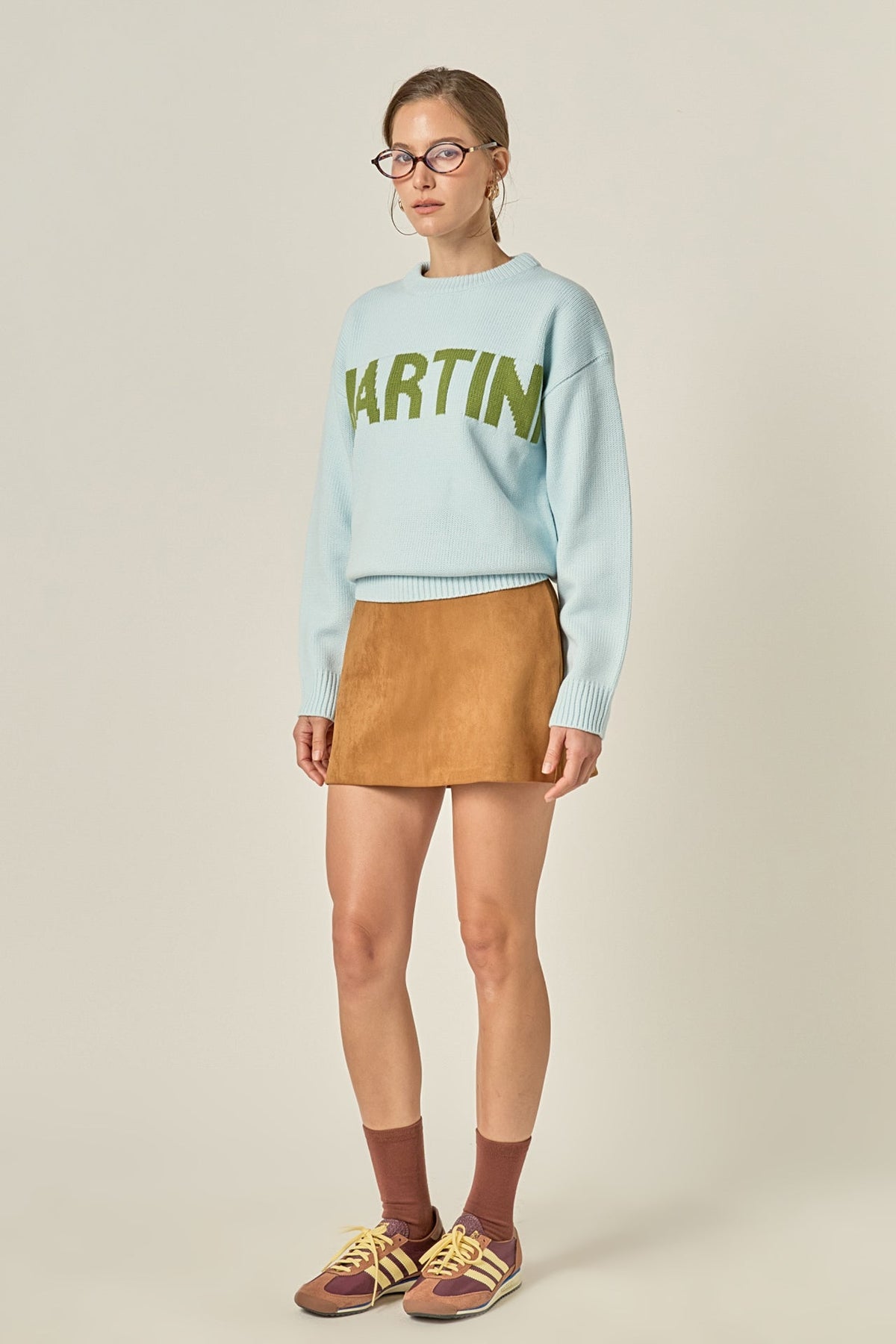 ENGLISH FACTORY - Crewneck Statement Sweater - SWEATERS & KNITS available at Objectrare