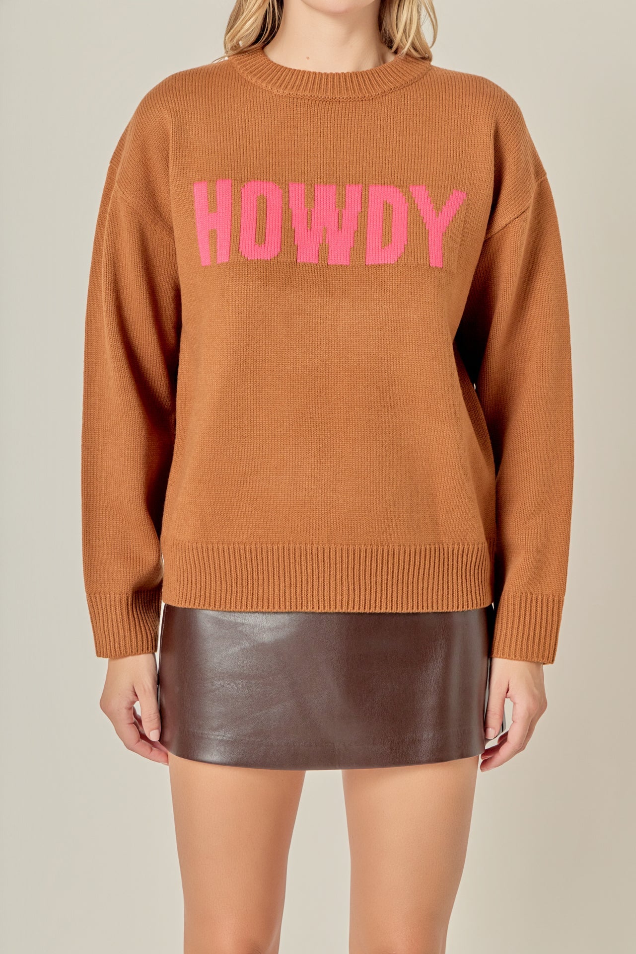 ENGLISH FACTORY - Crewneck Statement Sweater - SWEATERS & KNITS available at Objectrare