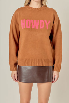 ENGLISH FACTORY - Crewneck Statement Sweater - SWEATERS & KNITS available at Objectrare