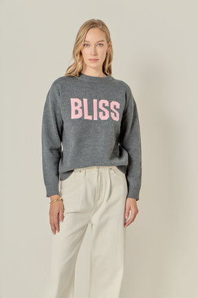 ENGLISH FACTORY - Crewneck Statement Sweater - SWEATERS & KNITS available at Objectrare