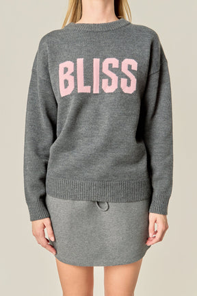 ENGLISH FACTORY - Crewneck Statement Sweater - SWEATERS & KNITS available at Objectrare