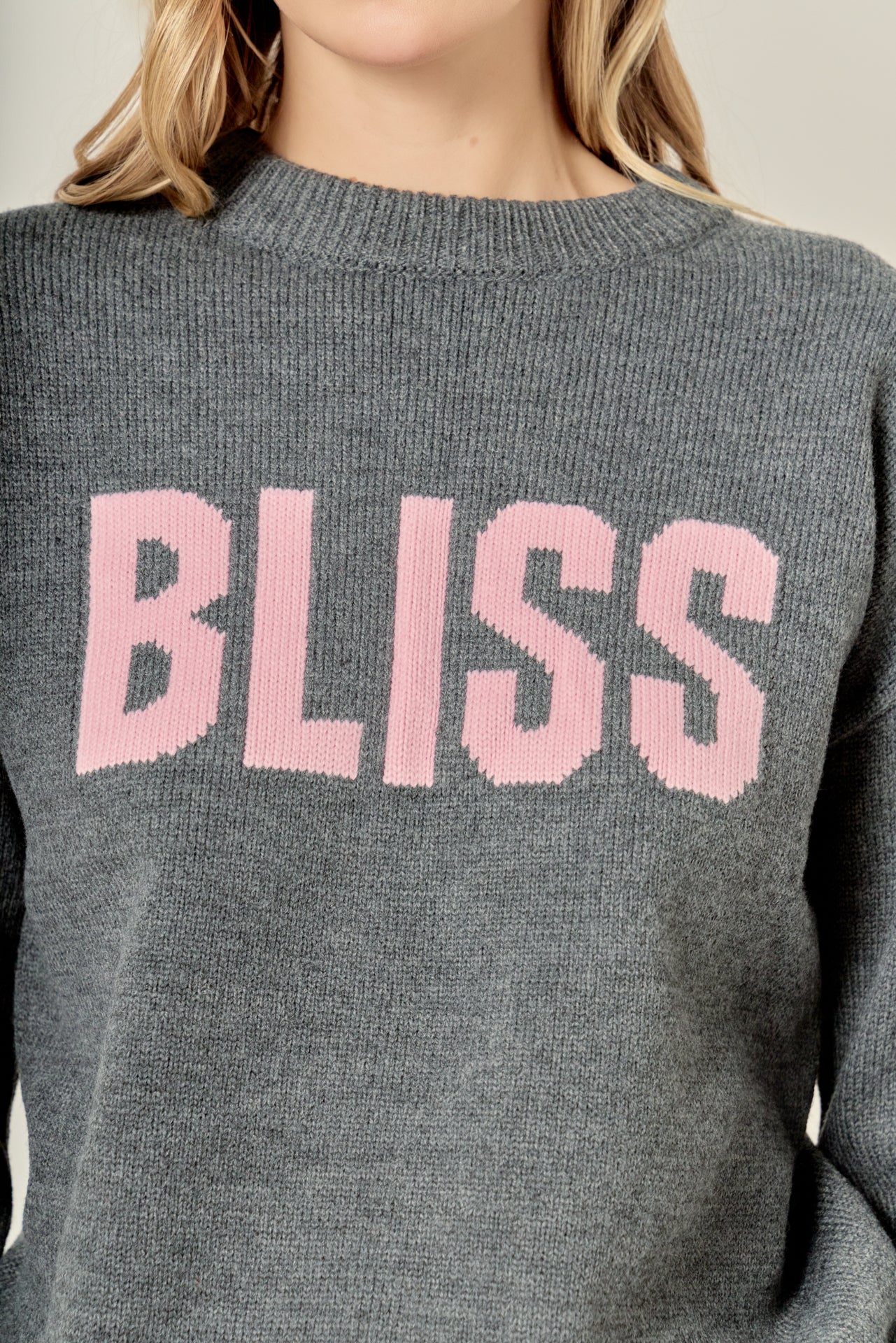 ENGLISH FACTORY - Crewneck Statement Sweater - SWEATERS & KNITS available at Objectrare