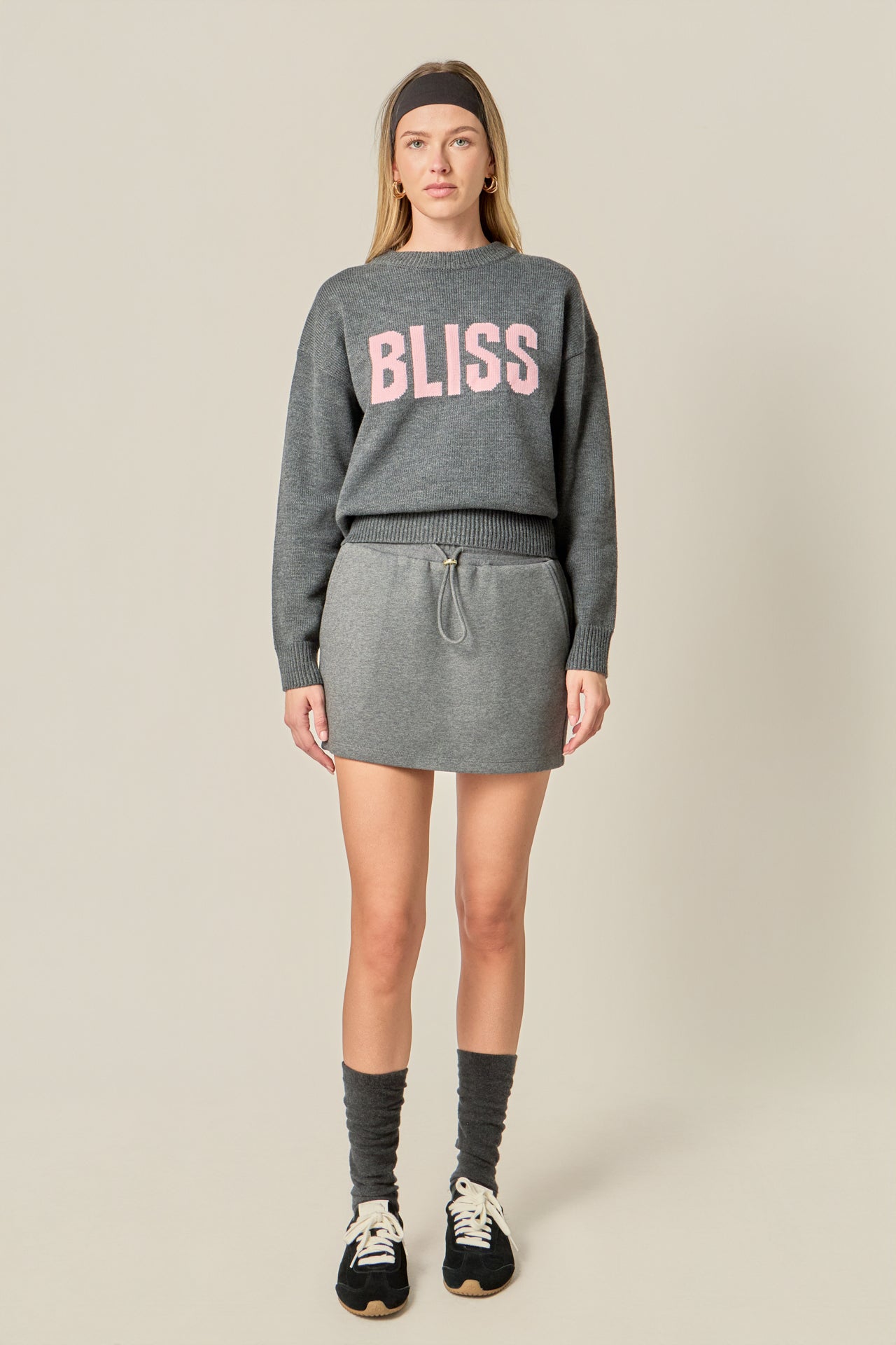 ENGLISH FACTORY - Crewneck Statement Sweater - SWEATERS & KNITS available at Objectrare