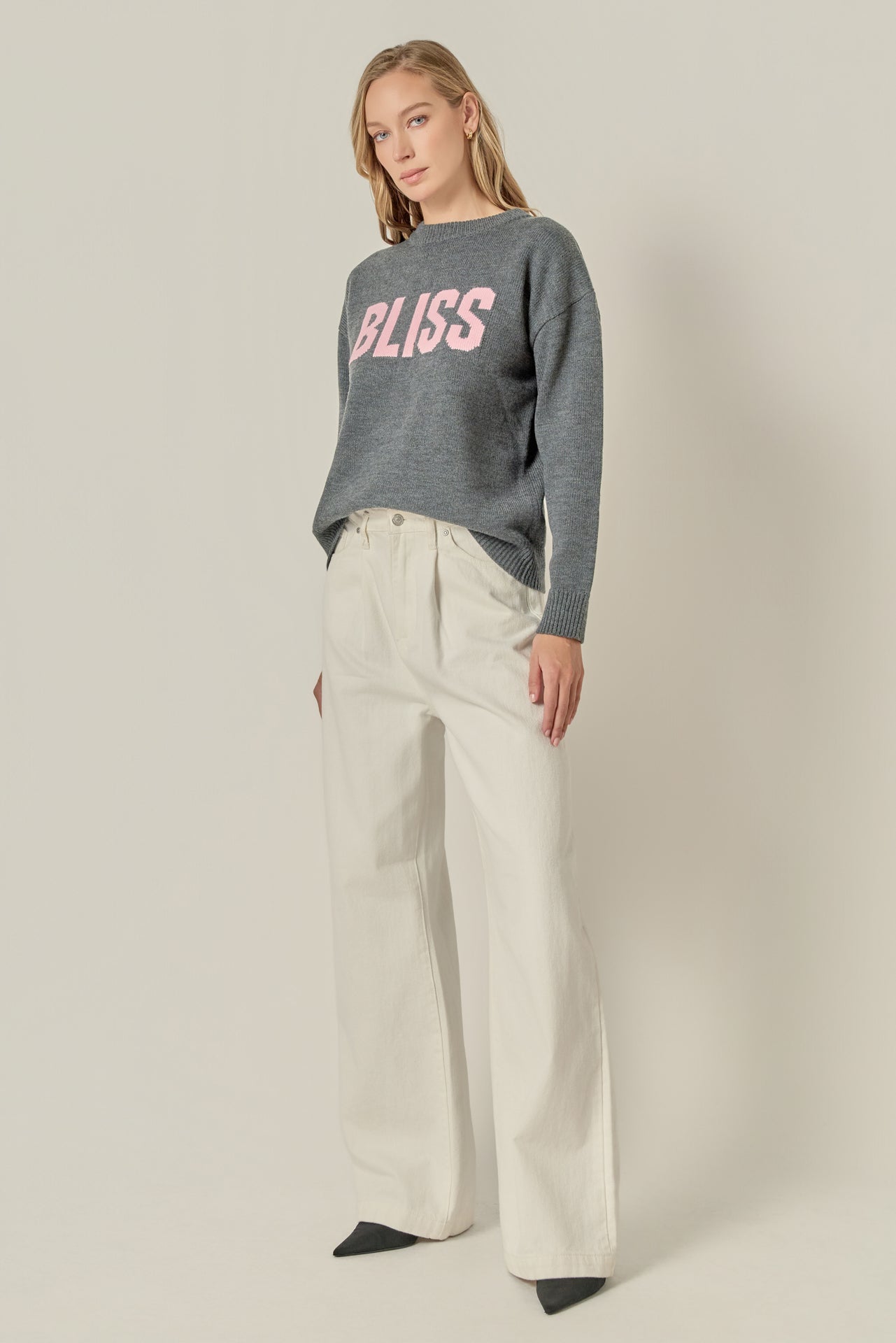 Crewneck Statement Sweater