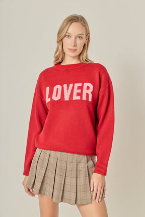 ENGLISH FACTORY - Crewneck Statement Sweater - SWEATERS & KNITS available at Objectrare