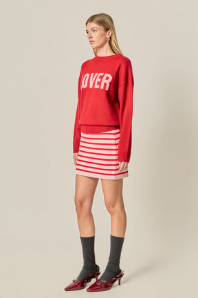 ENGLISH FACTORY - Crewneck Statement Sweater - SWEATERS & KNITS available at Objectrare