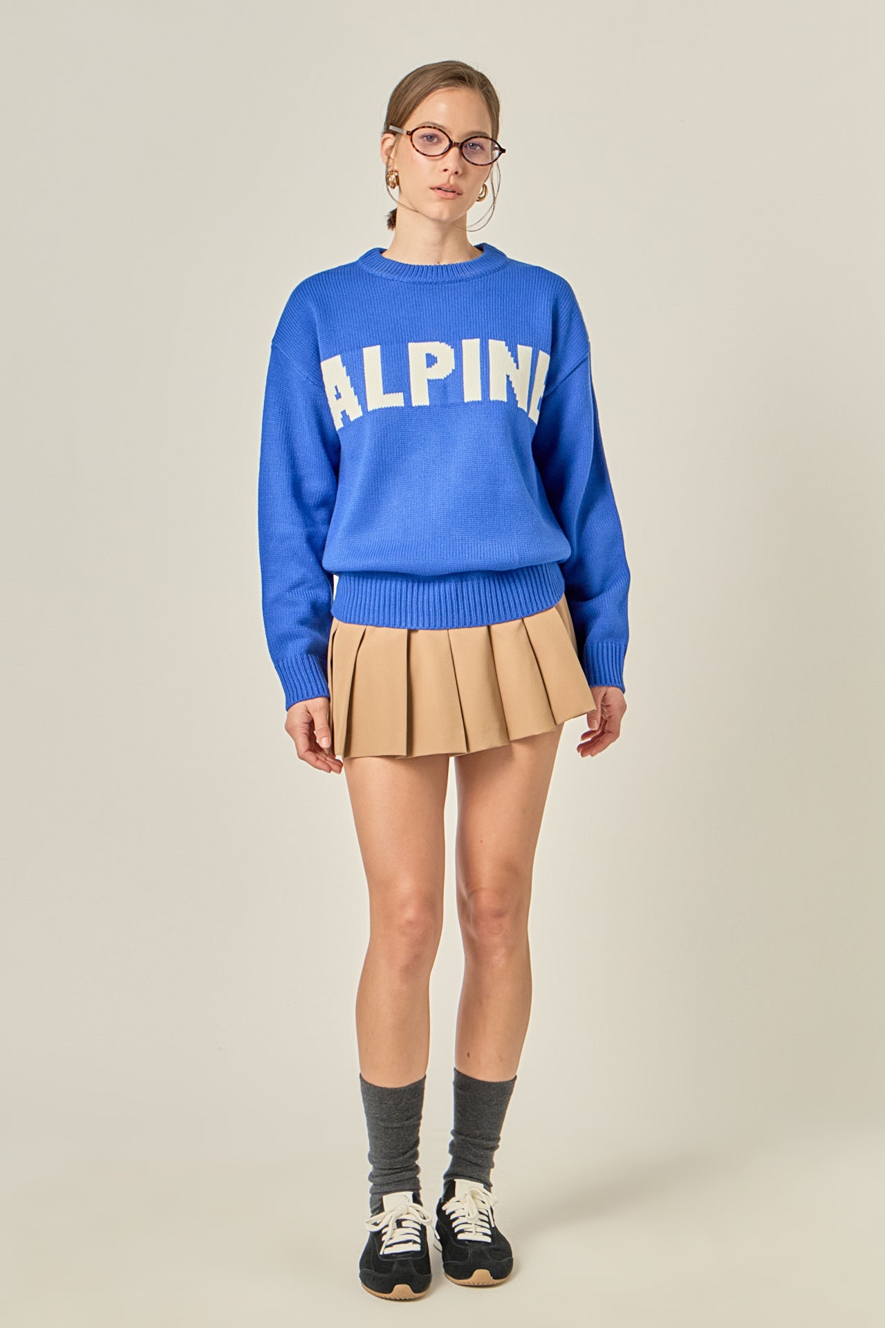 ENGLISH FACTORY - Crewneck Statement Sweater - SWEATERS & KNITS available at Objectrare