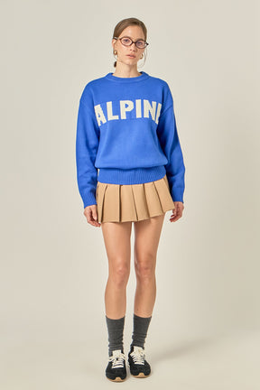 ENGLISH FACTORY - Crewneck Statement Sweater - SWEATERS & KNITS available at Objectrare