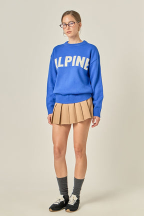 ENGLISH FACTORY - Crewneck Statement Sweater - SWEATERS & KNITS available at Objectrare