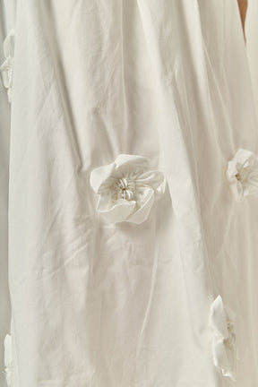 ENGLISH FACTORY - 3D Flower Midi Skirt - SKIRTS available at Objectrare