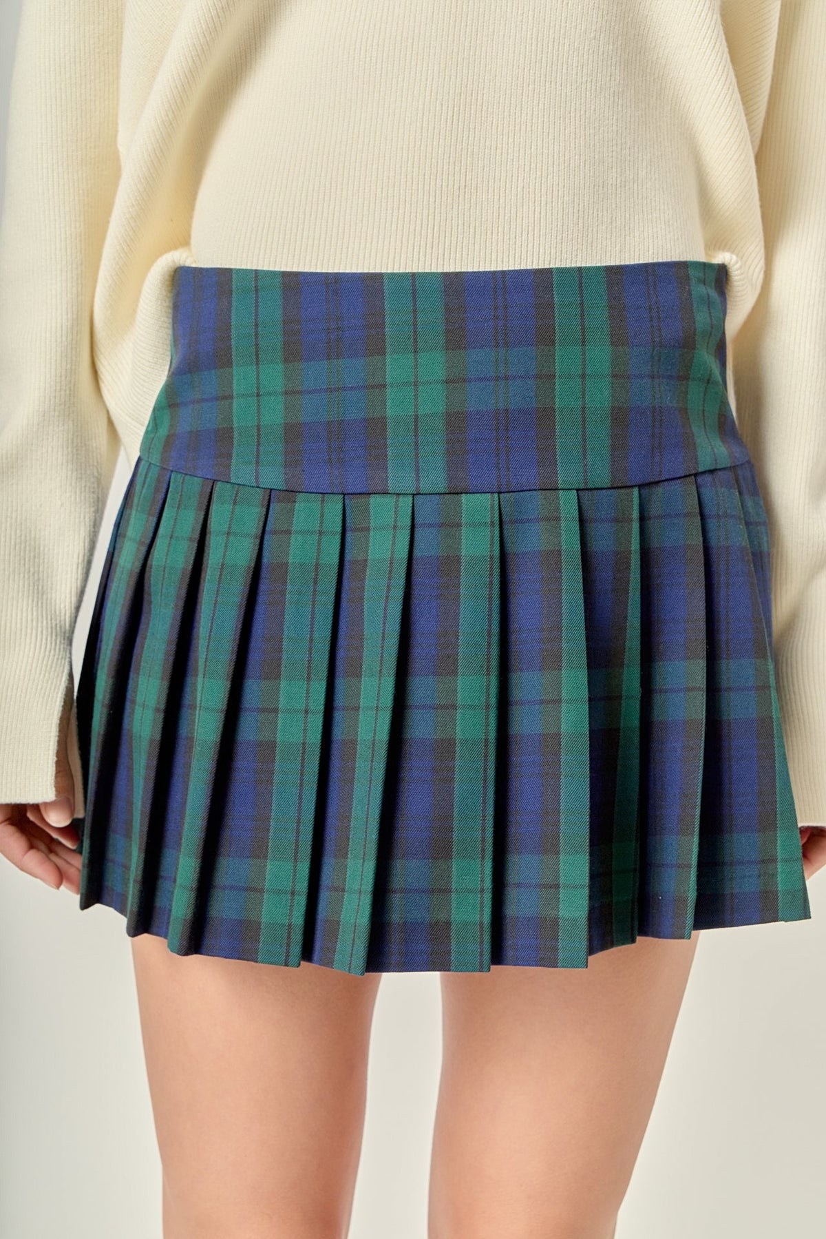 ENGLISH FACTORY - Plaid Skort - SKORTS available at Objectrare