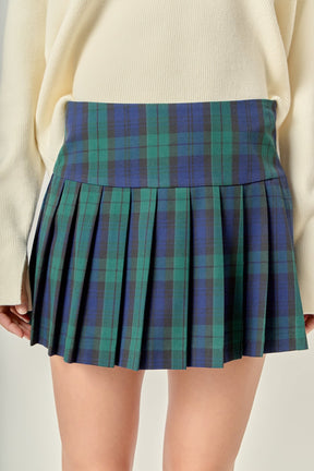 ENGLISH FACTORY - Plaid Skort - SKORTS available at Objectrare