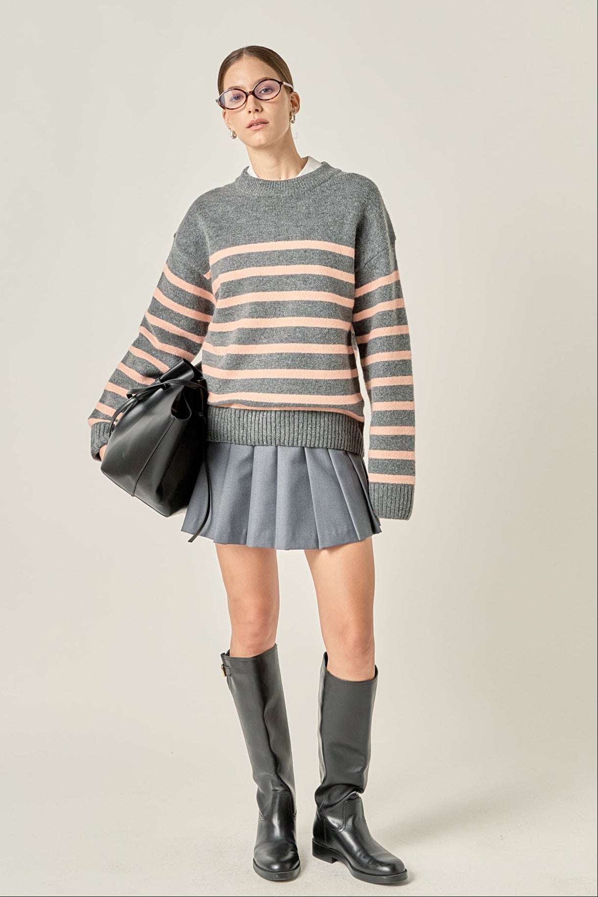 Striped Crew Neck Sweater