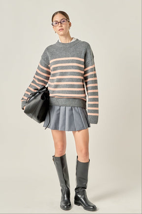 Striped Crew Neck Sweater