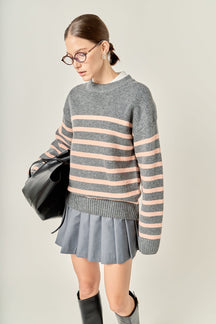 Striped Crew Neck Sweater