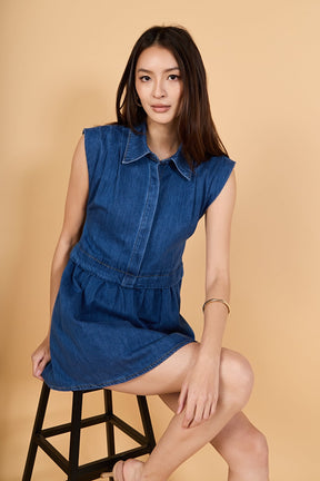 Denim Shirt Mini Dress