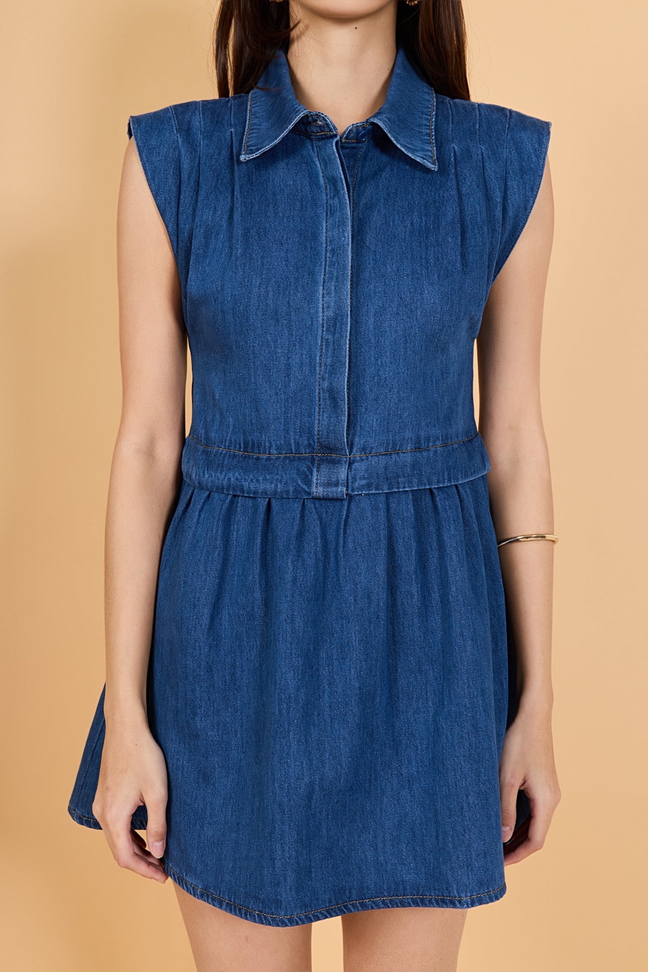 ENGLISH FACTORY - Denim Shirt Mini Dress - DRESSES available at Objectrare