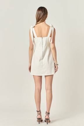 ENGLISH FACTORY - Denim Mini Dress - DRESSES available at Objectrare