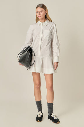 ENGLISH FACTORY - Collared Flare Skirt Dress - DRESSES available at Objectrare