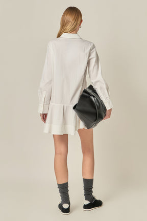 ENGLISH FACTORY - Collared Flare Skirt Dress - DRESSES available at Objectrare